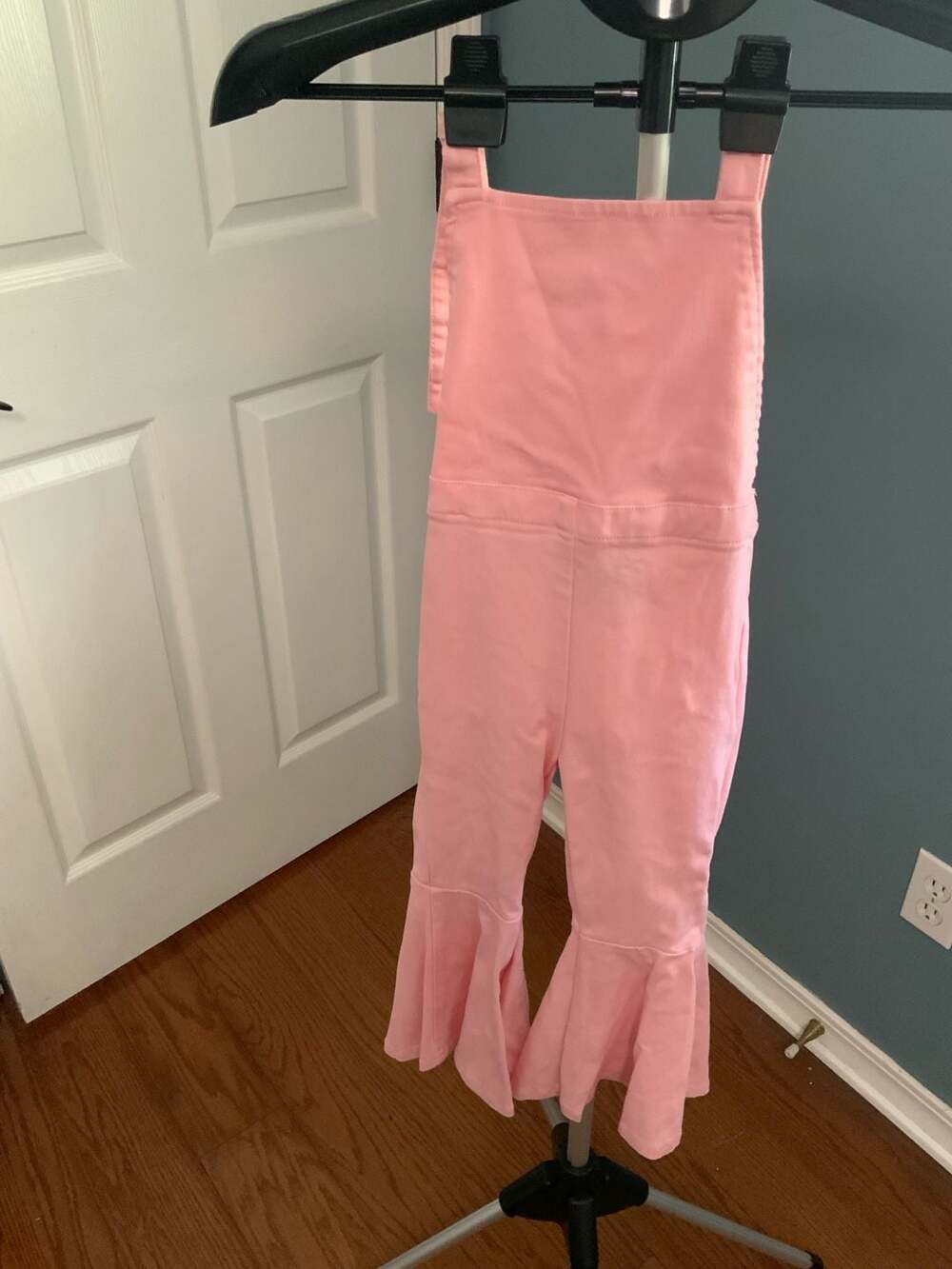 Bailey’s Blossoms Overalls Size 4T Pink Bell Bottom Jumpsuit